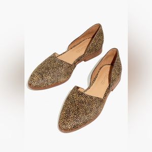 Madewell Flats - The Marisa d'Orsay Flat in Spotted Calf Hair - never worn
